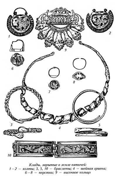 Клады, зарытые в земле вятичей